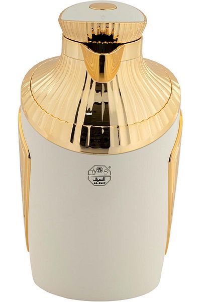 ALSAIF 2-Pieces Coffee and Tea Vacuum Flask, leak-proof and keeps drinks hot, 1 Liter/0.7 Liter, Ivo