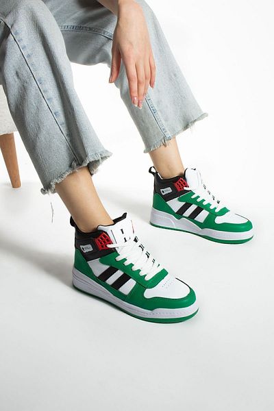 Lubrand Green High Top Sneakers Basketball Shoes