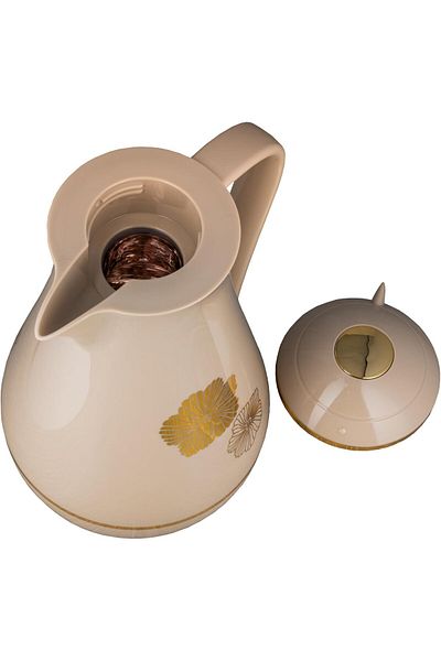ALSAIF DEVA Coffee And Tea Vacuum Flask, Brown,1Liter