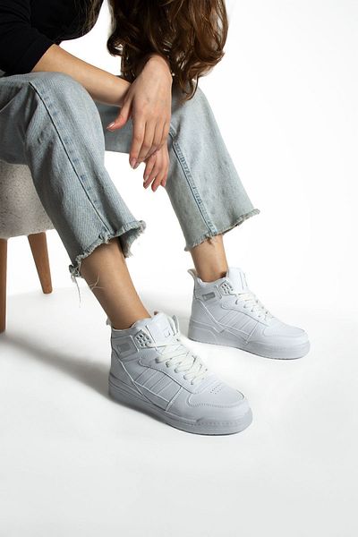 Lubrand White High Top Sneakers Basket Shoes