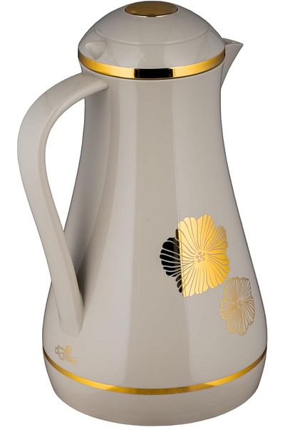 ALSAIF DEVA Coffee And Tea Vacuum Flask, Light Grey, 1 Liter