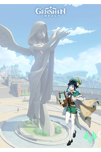 ganbarou art studio Genshin Impact A5 Venti Notepad, Bloknot