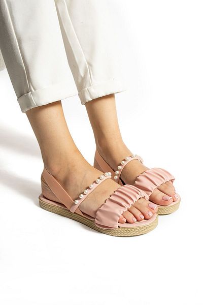 Moda Devrin Powder Pearl Elastic Sandals