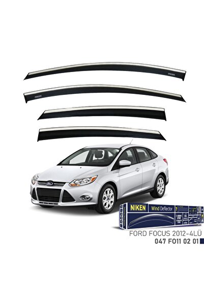 Niken Ford Focus 3 Sedan Kromlu Cam Rüzgarlığı 4lü Set 2012 2015