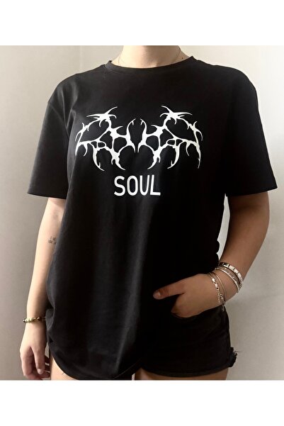 SOUL baskılı tshirt
