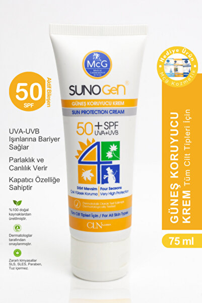 MCG Sunogen Güneş Koruyucu Krem 75 ml