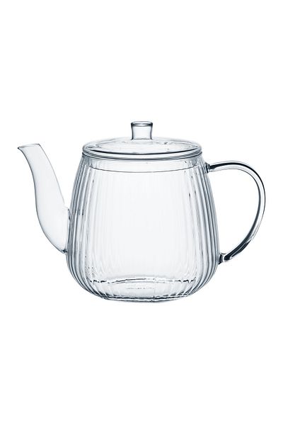 Ambition Glass kettle 1.2L, heat-resistant, Curly