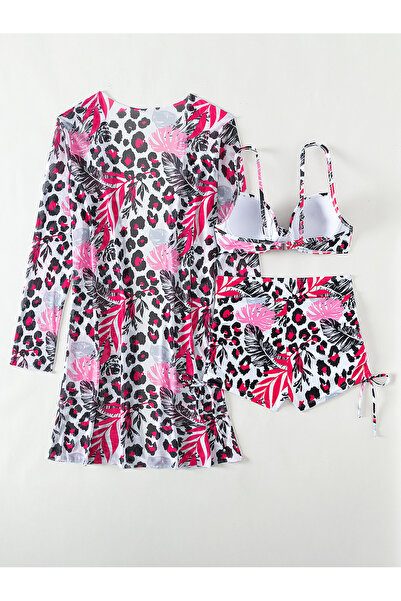 Plaja biz Women's 3-piece swimsuit, metallic whale bra, semi-transparent tunic Gibraltar