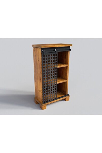 NT Concept Ntconcept Lesha Doğal Ağaç Ofis Kitaplık(120CM-H150CM-41CM)