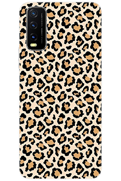 vivo Y11S / Y20 / Y20S Uyumlu Kılıf Desen Baskılı Silikon Leopar Desen STK:74...