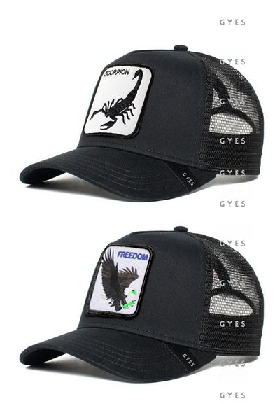 GYES Sports Animal Figured Hat Unisex Set of 2 Adjustable from the Back