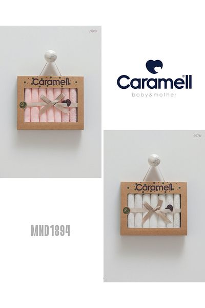 Caramell Barbosa Tiny Lace 7 Pack Mouth Wipes (20X20Cm) Mnd1894 New Season-Pink