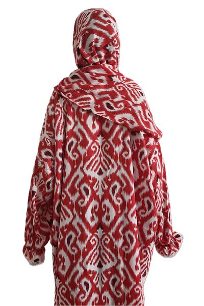 ARMİZA One Piece Cotton, Shawl and Lace Children's Prayer and Umrah Dress (11-15 Years)