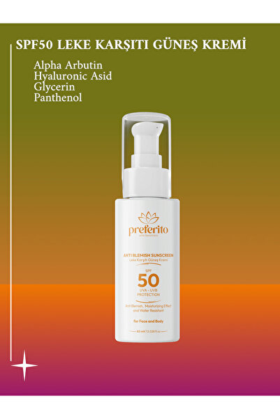SPF 50 Leke Karşıtı Güneş Kremi