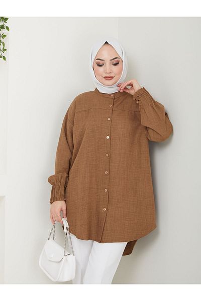Kirazgym Ayrobin Linen Shirt - Ribbed Detail