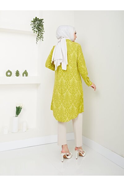Kirazgym Ebru Patterned Viscose Tunic