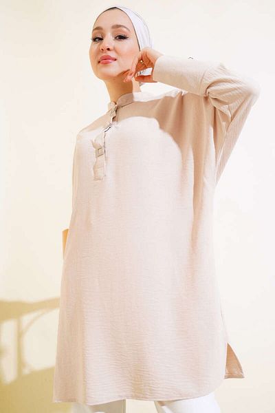 Kirazgym Chief Collar Square Buttoned Tunic
