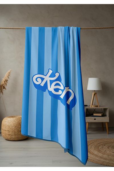 Doruklar Home Collection Πετσέτα θάλασσας με μοντέρνα σχέδια ψηφιακής εκτύπωσης 80x160 cm Pika25