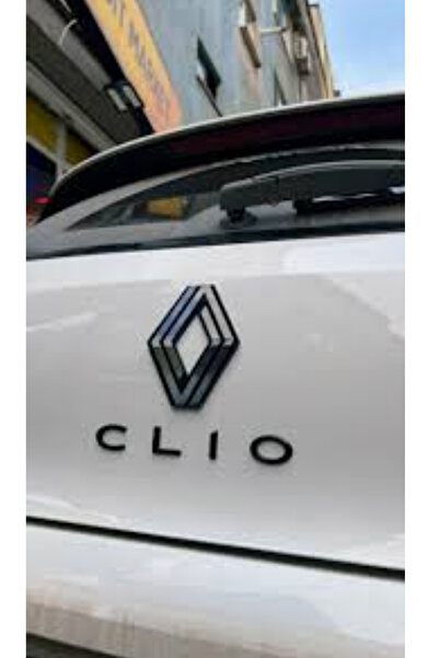 ESAGARAJ Renault Clıo 5 Kasa Uyumlu Bagaj Yazısı Yeni Kasa Siyah Pıano Black