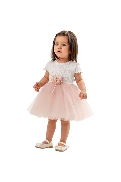 Babexi Summer Dot Floral Dress Pink
