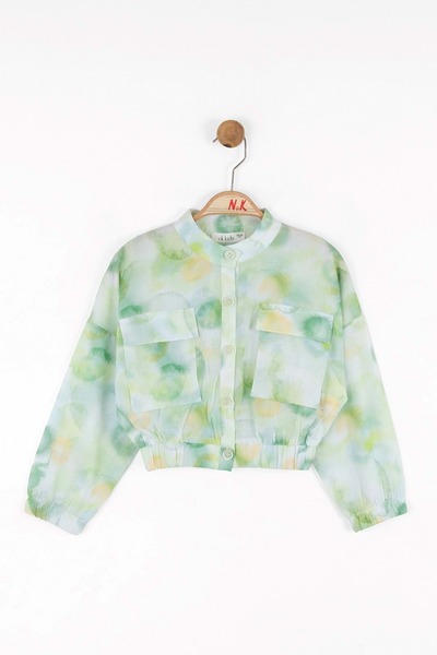 nk kids Flower Jacket Green