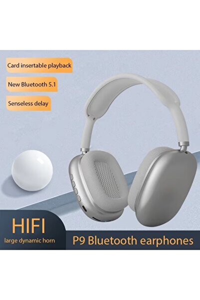 pukotech P9 Kablosuz 5.0 Bluetooth Kulaklık Üst Baş Yapısı Süngerli 400mA pil...