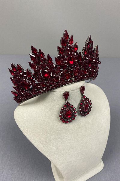 Hayalperest boncuk Lotus Bead Embroidered Bridal Henna Crown