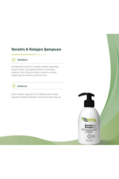 Bionatura Keratin Kolajen Besleyici Şampuan 300 ml