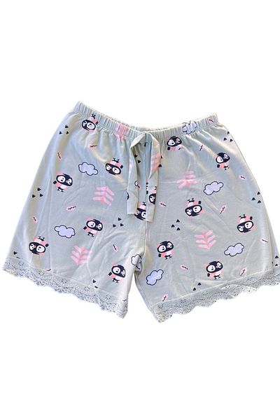 BUTİK1AVM Pantaloni scurți de pijama pentru femei Boxer Bumbac Ultra elastic Confortabil Model de țesătură