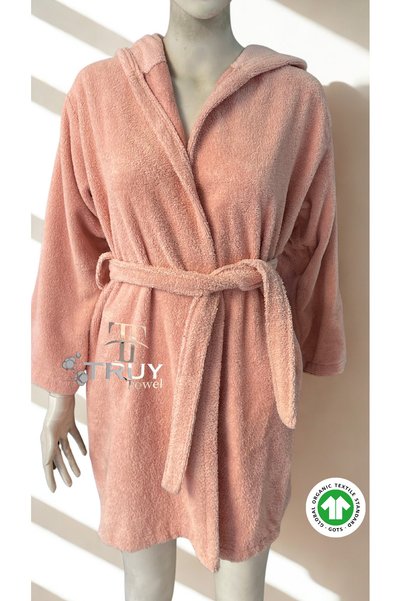 TruyTowel 100% Cotton Towel Fabric Bathrobe Powder