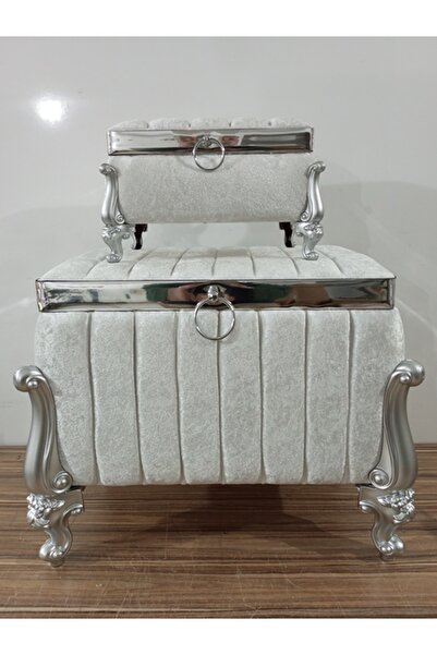 Sandık Dünyası Söz Nişan Bohça Gelin Damat Çeyiz Sandığı 2li 0615