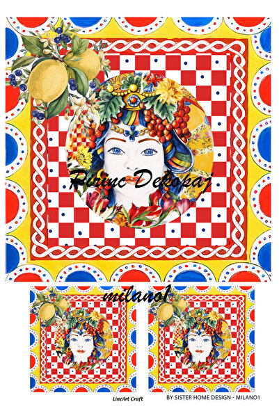 LİNEART Lineart Pirinç Dekopaj Kağıdı MILANO1