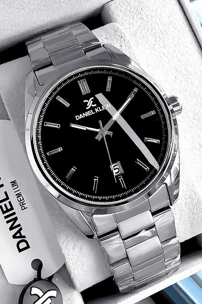 Daniel Klein Men Wrist Watch 3 Atm Waterproof Silver Color Steel Band Bracelet Dke2060C1