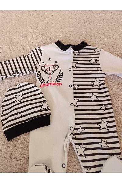 Bilge Trend Fan Baby Eagle Baby, Newborn Jumpsuit Beanie Set