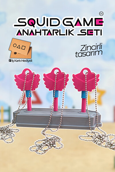 4koma Squid Game Anahtar Seti-zincirli Tasarım-3.sezon