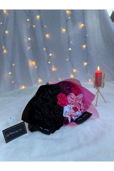 PARSÇİÇEK Senden Önce Senden Sonra Çiçek Buketi Sevgiliye Hediye Dogum Gunu Hediye 20’li Gül Buketi