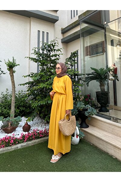 Moda Lippa Organic Şile Cloth Yellow Skirt Set