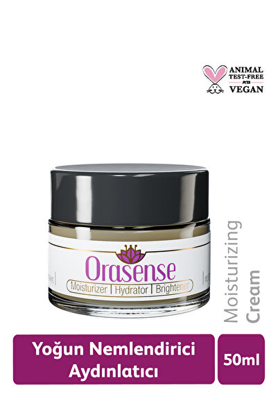 Orasense Nemlendirici Yüz Kremi 50ml - Safran Özlü Su Bazlı Aydınlatıcı Yoğun Nemlendirici Vegan