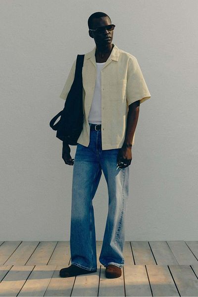 H&M Regular Fit Textured resort shirt