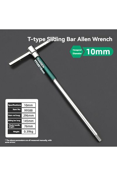 Choice 10mm 2.5/3/4/5/6/8/10mm Torx Screwdriver T Type Allen Hex Wrench Chrome Spanner T-shaped Hand Tool E