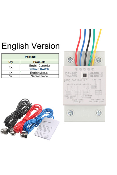 Choice6 مجموعة واحدة من مفتاح التحكم التلقائي بمستوى الماء DF-96D مع مجسات DF...