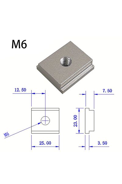 Choice M6 Miter Bar Slider Table Saw Gauge Rod T Slot Miter Track M6/M8T Screw Fixture Slot Aluminum Alloy