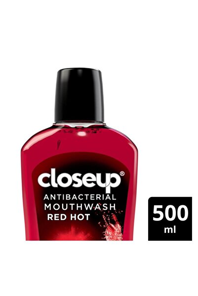 Closeup Red Hot Anti-bacterial Mouth Wash 500 ml 12-hour Fresh Breath & 99% Germ Protection