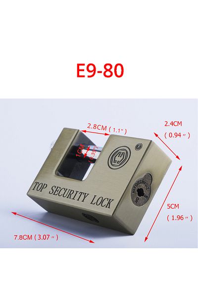 Choice E9 80 Kak E9 Series Archaize Super B Grade Padlocks Safe Anti-theft Lock Rustproof Antique Bronze To