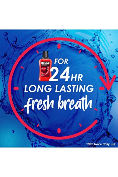 Closeup Nature Boost Anti-bacterial Mouth Wash 500 ml 12-hour Fresh Breath & 99% Germ Protection