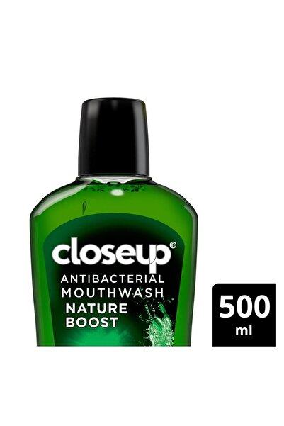 Closeup Nature Boost Anti-bacterial Mouth Wash 500 ml 12-hour Fresh Breath & 99% Germ Protection