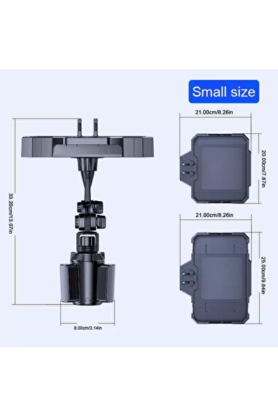 Choice1 حامل أكواب سيارة صغير من SEAMETAL صينية توسعة متعددة الوظائف للوجبات الخفيفة للسيارات قابلة للتعديل والتمديد