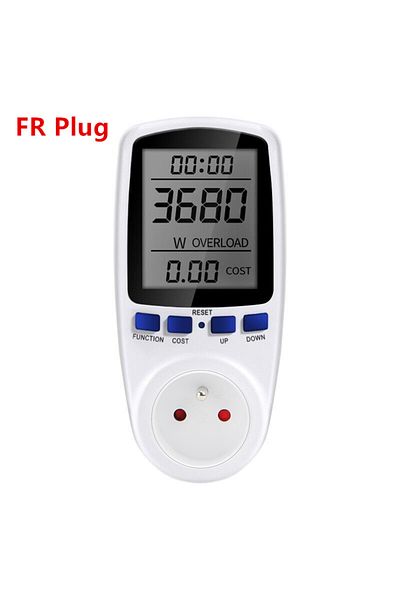 Choice Fr Plug Digital Voltage Wattmeter Power Meter 110/250v Consumption Watt Energy Kwh Socket Eu/us/uk /