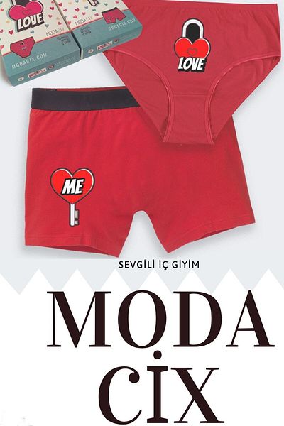 modacix Love Me - Lock and Key - Gift for Lover Underwear Combination Size Please Send a Message