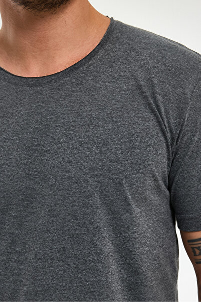 AMAZING CRASH Skirt Oval Basic Crew Neck Slim Fit Short Sleeve T-Shirt